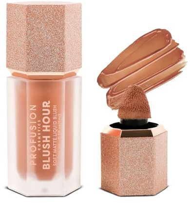 Profusion Cosmetics Blush Hour for Face, Lightweight and Long Wearing Soft Matte Liquid Blush Provides Natural Finish, Creamy Texture Which is Buildable, Essential Beauty Tool for Raising Your Glow