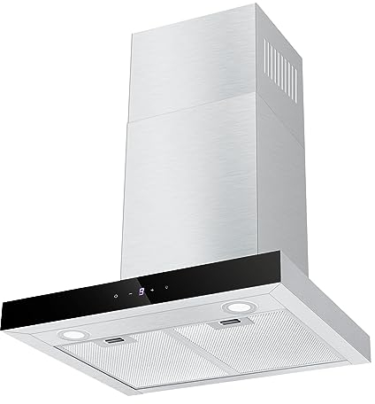 TopStrong Campana extractora 60cm, Campana extractora de circulación de Aire/Aire de Escape, Campana extractora con 700 m³/h, Extractor Cocina, Acero Inoxidable, Control Suave al Tacto de 9 Pasos