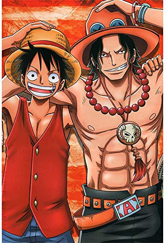 ANSNOW Anime One Piece Jigsaw Puzzle 1000 Piece 3D Puzzle Anime Poster and Printed Wall Art Picture for Living Room Home Decoration Gift