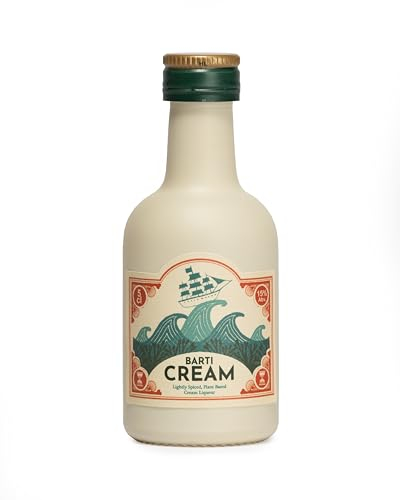 Barti Cream Liqueur 5cl Miniature | Vegan Coconut-Based Cream Liqueur | Lightly Spiced with Vanilla, Clove, Cinnamon & Orange | Dreamy Sipping Drink, Full-Bodied & Silky Smooth | 15% ABV
