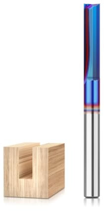 WSOOX CNC 8mm Schaft Nutfräser Nano Blue Coating Holz Nutfräser CNC Fräser für Oberfräse Ø8mm