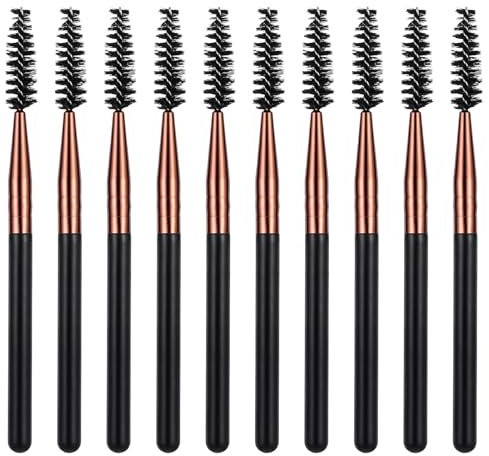 Wimpernbürste, 10 Stück Wimpernseparator, Augenbrauenpinsel, Tragbare Augenbrauenbürste Mascara Bürstenstäbe tragbare Make-up-Tools Make up Wimpernspulen Set für Wimpernverlänge