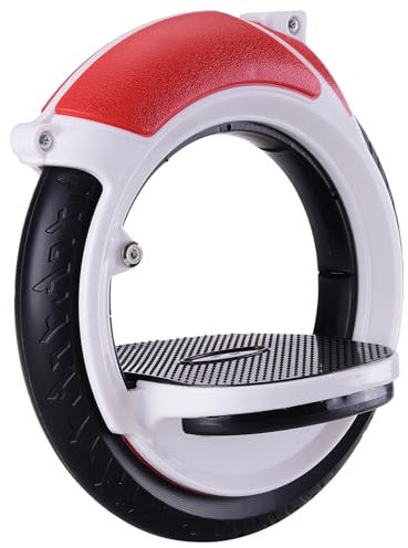Pattini Balance a 2 Ruote Autopropulsati per Adulti e Ragazzi - Boardless Skateboard senza Tavola & Hoverboard Skates, Design Leggero con Pedane Antiscivolo per Park e Strada (Rosso)