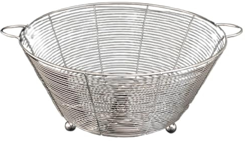 Vegetabilisk skål, frukttvättskål Rostfritt stålfrukter Grönsaker Tvätt | Multipurpose sköljskål, metalltrådavloppare, bänkskivor, effektiv för gurka, karro
