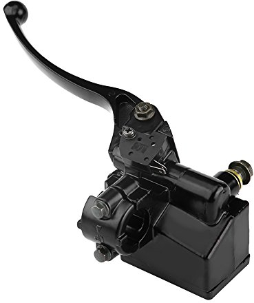 Keenso Motorrad Hauptbremszylinder, Motorrad Bremszylinder 22mm Lenker Hydraulik Bremszylinder Kupplungsbremshebel für YFZ450 YFM(Schwarz)