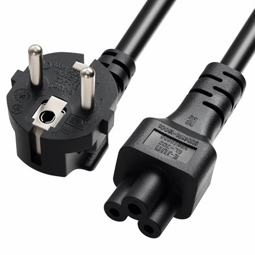 IEC C5 Plug to Europe Schuko CEE 7/7 Socket Extension Cable for Printer Lenovo Computers TVs Monitors Projector (1M/3.28Ft)