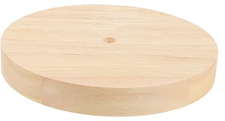 BESTonZON Base De Lámpara De Madera Redonda Pie De Lámpara De Mesa Base De Madera Para Luz Soporte De Madera Para Exhibir Lámpara De Madera Base Led Madera Maciza E14 Luz De La Pantalla