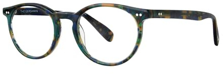 Scojo New York 'The Gershwin' Reading Glasses, Handmade Readers For Men And Women, Scratch Resistant, Teal Tortoise - 3 X