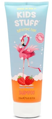 Kids Stuff Berry Mallow Kids Shampoo | Fruity Berry Scent & Playful Squeezy Tube Format | For Soft & Detangled Hair | With Nourishing Natural Marshmallow Extract | Dermatologically Tested | 250ml