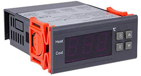 Croerma Digitaler Temperaturregler -99-400 Grad PT100 M8 Sonde Thermoelement Sensor Thermostat eingebauter Schalter 220 V