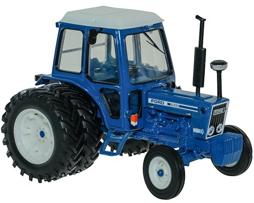 Britains Ford 7600 Traktor med dubbelhjul – tryckgjuten leksakstraktor – Britains bondgårdsleksak i skala 1:32 – modelltraktorer för barn från 3 år
