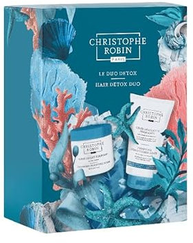 Christophe Robin Hair Detox Duo – Purifying Scalp & Hair Care Set, Deep Cleansing Mask & Detoxifying Scrub, Removes Build-Up & Impurities, Refreshes & Balances Scalp