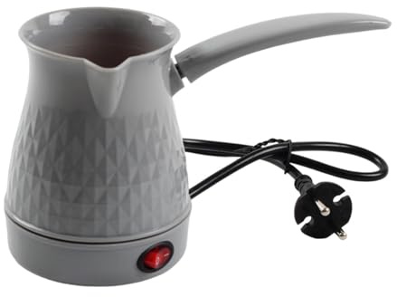 FashionCha Cafetera Turca Eléctrica de 0,6 L para, Café, Camping, Color