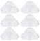 Bluwhale Juego de 6 almohadillas lavables para fregona de vapor de microfibra compatibles con H2O H20 X5