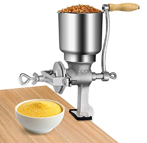 Manuelle Mühlen Getreidemühle Manuelle Gusseisen Desktop-Bohnenmühle Kaffeemühle Handbohnenmühle Getreidemühle Mühle Getreidemühle Manuell einstellbar