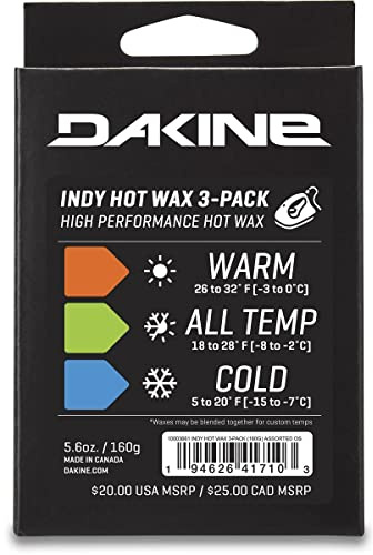 Dakine Indy Hot Wax 3-Pack 160G - Assorted, One Size