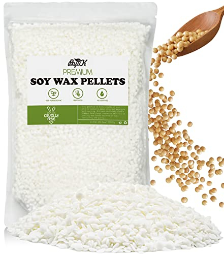 Sojawachs für Kerzen, BOYUJK Premium Natural Candle Wax, Kerzenwachs für Kerzen [1KG].