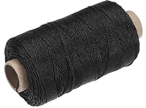 sourcing map Torcida Albañil Línea Nylon Cordel Cuerda Cordón Negro 100M/109 Yardas 1mm Diámetro para Redes, Paisajismo, Hogar Mejora, Bricolaje Proyecto, Artesanía, Albañilería