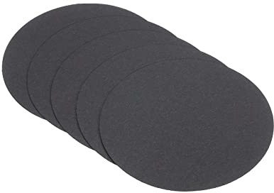 PATIKIL 3.9 Rotondo Cartone Carta, 25pz Bianco Disco Cerchi Fette per Festa Decorazioni Fai da Te Artigianato Arti Disegno Pittura Scrittura, Nero