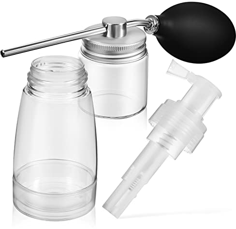 SOLUSTRE 2stücke Puder Spray Flasche Haar Applikator Pudersprühflasche Für Trockenshampoo Haarflaschenapplikator Sprühnebelflasche Für Haare Haarfärbemittel-applikatorflasche