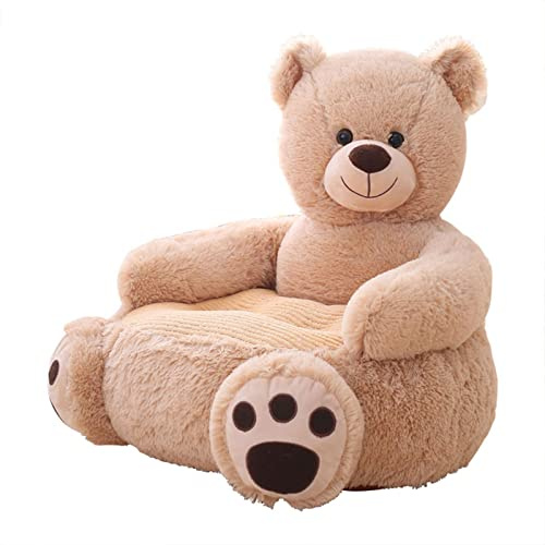 Zasdvn Sedia Forma di Orsacchiotto | Mobili per Camera da Letto in Peluche con Animali | Simpatica Poltrona con Braccioli Morbidi per Divano per La Casa, Sedia per Bambini in Peluche con Personaggi