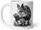 Tasse Natur Hirsch Wildschwein Fuchs Laie Markassin Wald Spaziergang Jagd Tiere Landschaft Tee Kaffee Original Tasse Geschenk Kollege Herren Damen Naturforscher Opa Oma (Sanglier)