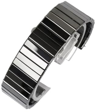 APVMFMKLTG Cinturini for orologi in ceramica di ricambio adatti for cinturino for orologio da uomo con catena nera serie Rado da 27 mm 35 mm(35mm)