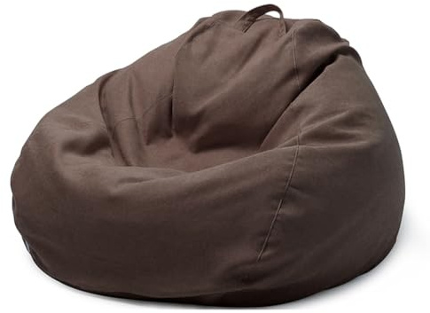 Fodera per poltrona a sacco XXL in velluto di cotone, lavabile, per soggiorno, camera da letto e balcone, imbottitura non inclusa, ideale per sedute comode