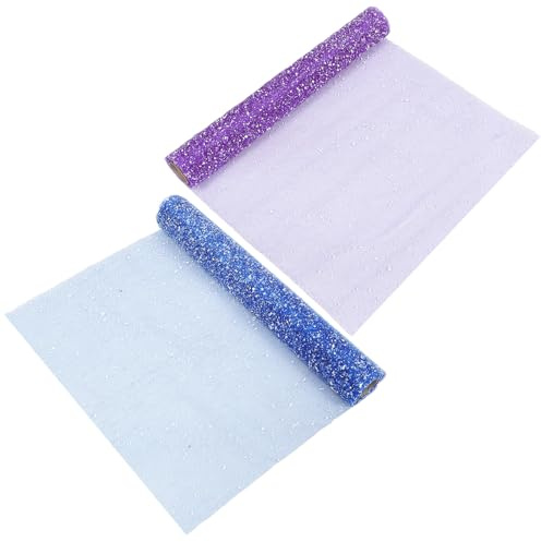 LIFKOME 2 Pezzi Carta da Regalo Floreale in Garza a Pois per Imballaggio Floreale Fai da Te Rete per Confezionamento Bouquet Sposa Materiale Decorativo Elegante