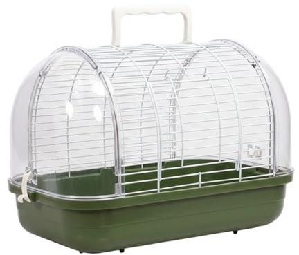 Cage De Transport Pour Oiseaux Caisse de Transport Équipée d'un Perchoir | Cage Pour Conure pour Perruche, Canari, Calopsitte, Conure et Dragon Barbu
