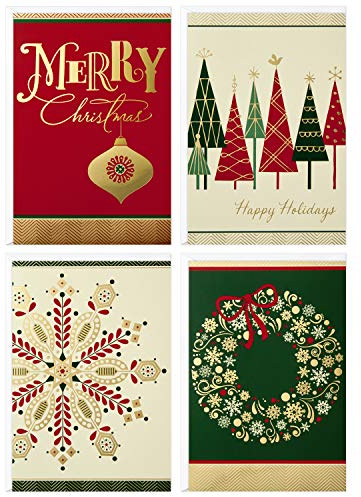 Image Arts Hallmark Christmas Boxed Cards Assortment, Elegant Icons (4 Designs, 24 Cards with Envelopes)