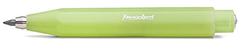 Kaweco Frosted Sport Fall Pencil, Fine Lime 3.2 mm, 5B, Lead Pencil Made of High-Quality Plastic in Summer Design, Refillable Retractable Pencil in Green, Mechanical Pencil 10.5 cm