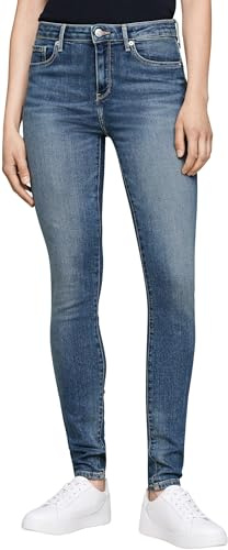 Tommy Hilfiger Women’s Como Skinny Fit Jeans, Blue (Pat), 34W/32L