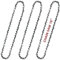 JINFFR 18 Inch Chainsaw Chain 050 Gauge, 3/8 LP Pitch, 62 Drive Links, 18 Inch Chain Saw Chains Replacement for Echo, Ego, Poulan, Kobalt, Greenworks - S62 (3 Chains)