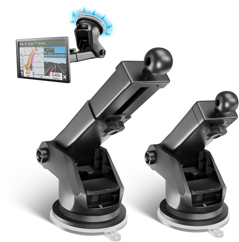 EWAY Garmin GPS-Halterung mit Teleskop-Verlängerungsarm, Ersatz-Armaturenbrett-Halterung für Armaturenbrett, Windschutzscheibe, Windschutzscheibe für Garmin Nuvi RV Dezl Drive Drivesmart Zumo