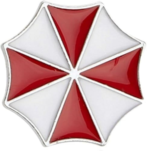 GBJUK Umbrella Corporation - Pin esmaltado para solapa con cierre de mariposa, Width: 24mm x Height: 24mm, Metal, 0