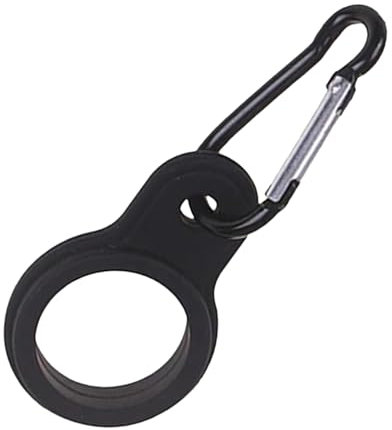 Clip con fibbia per bottiglia d'acqua, clip con moschettone per bottiglia d'acqua | Clip per il trasporto di bottiglie in silicone con moschettone | Accessori per zaino, moschettone leggero in