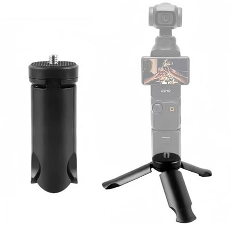 Mini Treppiedi Vlog per DJI Pocket 3 OM Osmo Mobile 7P 6, per GoPro 13 Max Hero, per Insta360 X5 X3 X4, per DJI Action 5 Pro Smooth Hohem Feiyu DSLR Camera Desktop Tablet op Stand Grip