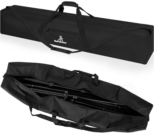 OUUTMEE Bolsa de transporte portátil para trípode con correa para el hombro, para trípode de cámara, trípodes de luz, monopie y otros equipos fotográficos, Black Light, 107 x 20 x 20 cm, Bolsa para