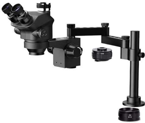 3,5-200X Simul-Fokal Stereo Trinokulärt Mikroskop Set 4K 2K 1080P HDM/I VGA USB TF Videokamera Klämma Hopfällbar Förlängningstyp Bas(2K Set)