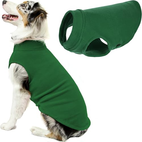 GOOBY - Stretch Fleece Vest, Pullover Fleece Vest Jacket Sweater for Dogs, Forest Green, 6X-Large