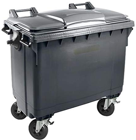 SSI Contenedor Basura 770 L. 4 Ruedas Color Gris Antracita