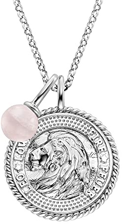 Engelsrufer Damen Halskette aus Sterling Silber und Sternzeichen Schütze Anhänger - besetzt mit 3 Zirkonia Steinen und einem blauen Lapislazuli Stein Anhänger - Länge: 50cm