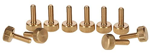 PrecisionGeek – M4 x 10 mm Rändelschrauben aus Messing – 10 Stück – Handverschraubung – Made in Europe - Mechanik, Elektronik, Modellbau, Möbeln und DIY.