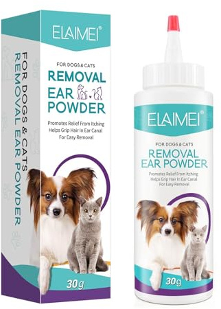 Polvo para orejas de perro | Polvo limpiador de orejas de 30 g, polvo de cáncer para las orejas de los perros | Limpiador seguro para perros para orejas sanas, accesorios para mascotas