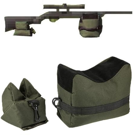 Soportes para Armas Resto Bolsa,Bolsa De Arena para Soporte De Rifle,Soportes Resto Pistola,Soporte Banco de Tiro,Adecuado para campos de tiro,Tiro y caza,Práctica de Tiro (Sin rellenar)