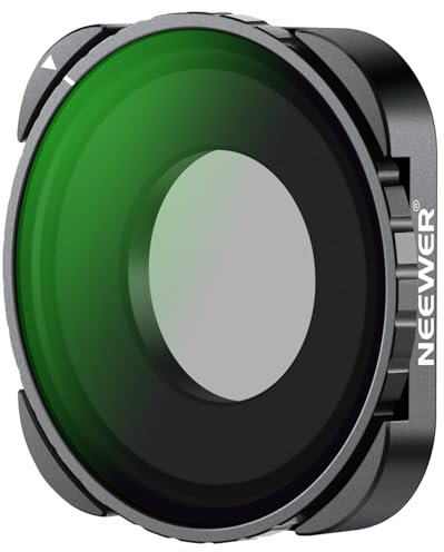 Neewer Rotating CPL Filter for Hero 13, Multicoated HD Optical Glass Action Camera Adjustable Circular Polarizer Polarizing Filter Compatible with GoPro Hero 13 12 11 10 9, FL-GP23