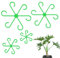 CATELL 20 Pezzi Supporto per Piante, Supporto per Stelo Vegetale Riutilizzabile Supporto per Stelo in Plastica Pinze di Supporto per Piantagione per Fiori Ortensie Orchidee Monstera (Verde)