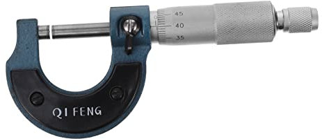 ABOOFAN High Precision 0-25mm Spiral outside Micrometer Portable Metric Measuring Tool for Mechanics and Laboratory Use