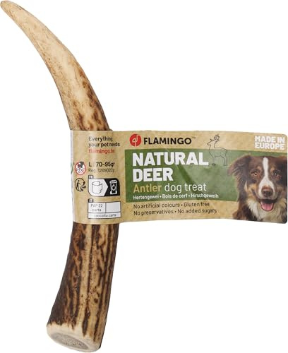 bastoncini per cani – Snack Nature Corna di Cervo Hard – Taglia L – 95g – articolo da masticare naturale – cura dei denti – dall’Europa